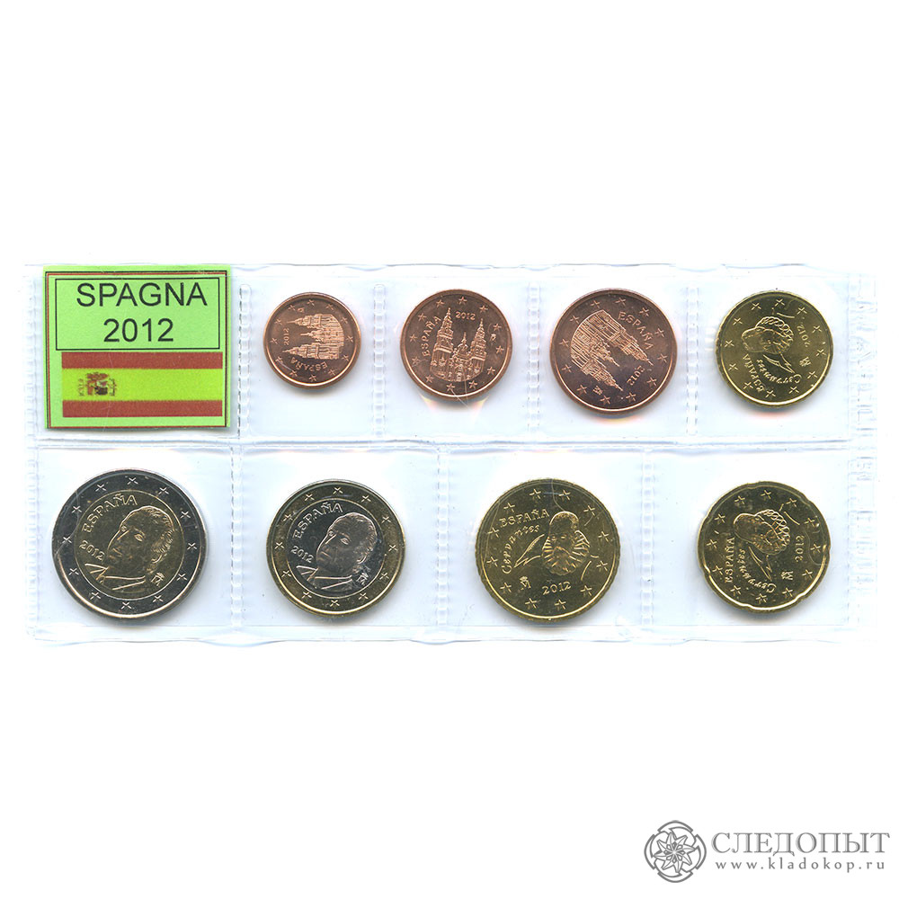 Рубль одной монетой 8. Магазин монет кладокоп. Старинные монеты Испании. Набор монет 2012 Испания. 699 Рублей.